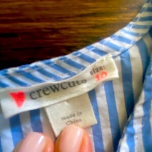 Jcrew girls seersucker blouse